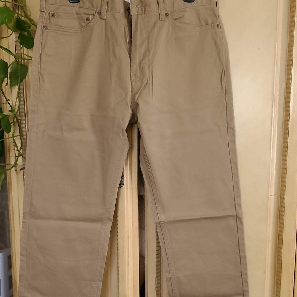 Dockers Khaki Straight-Fit Trousers